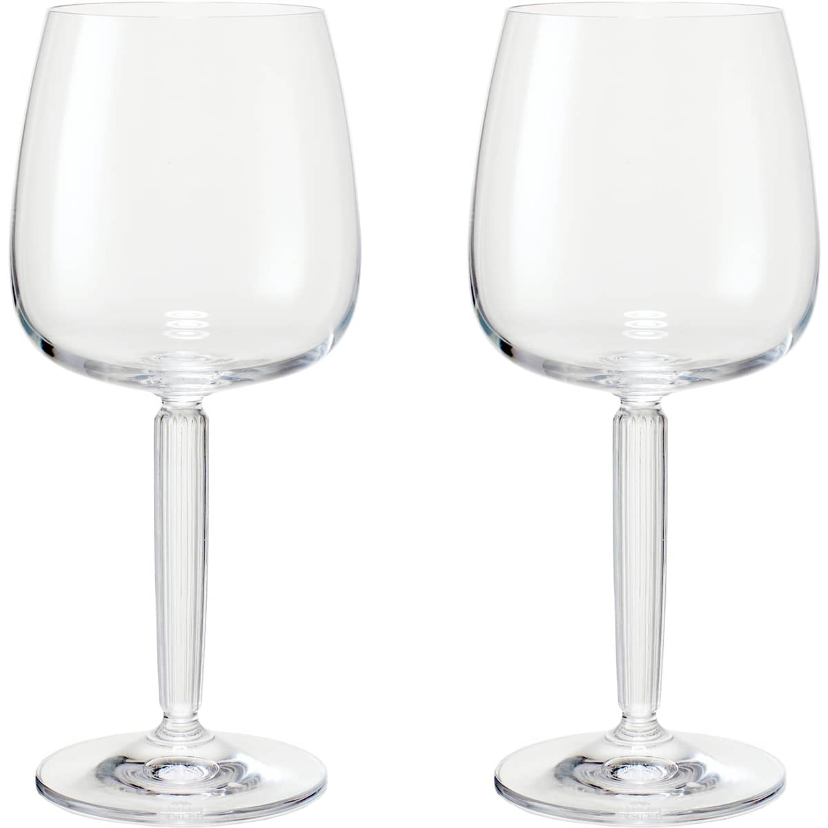 Hammershøi rødvinsglass Ø 9,5 cm 2 stk, klar