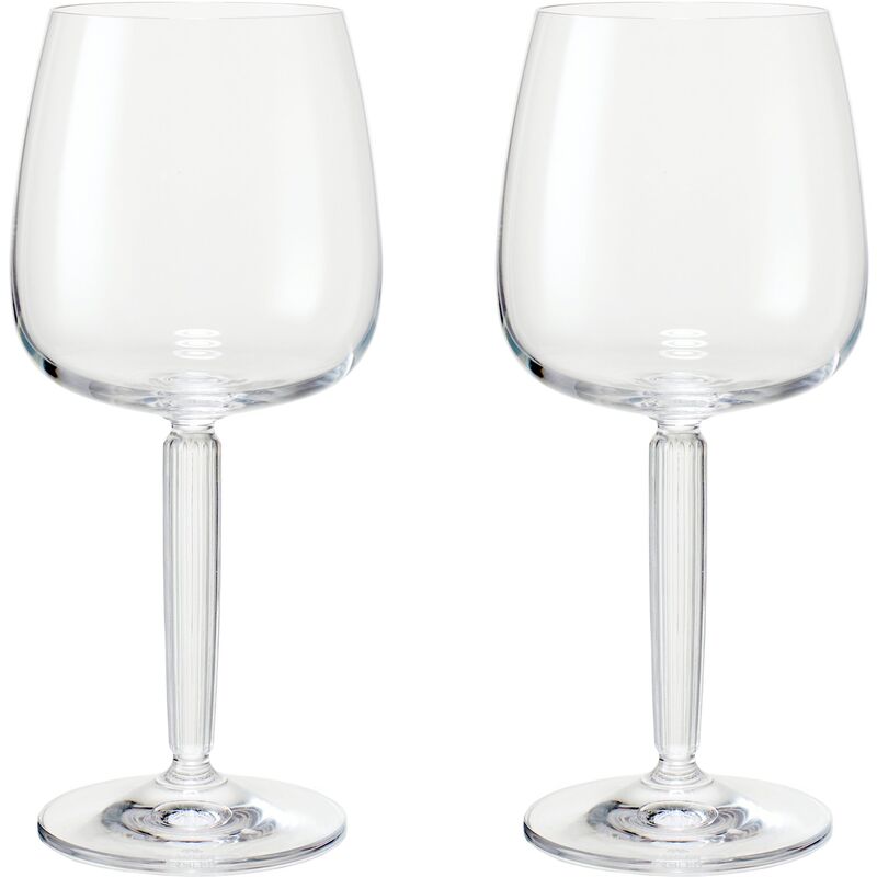 rödvinsglas, Ø 9,5 cm, 2 st, klar