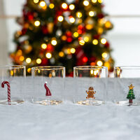 Tumblerglas 4 st, jultema