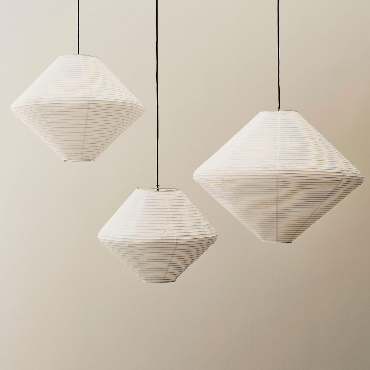 HAY Paper Diamond lampskärm 50 cm, classic white