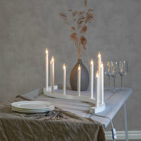 Accent Lysestake 5 lys, Hvit