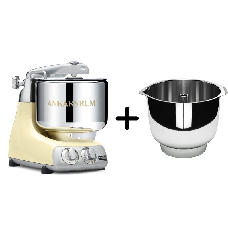 AKM 6230 köksmaskin + Assistent Original vispskål, creme