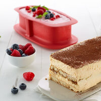 Springform med tallerken 24 cm, rød