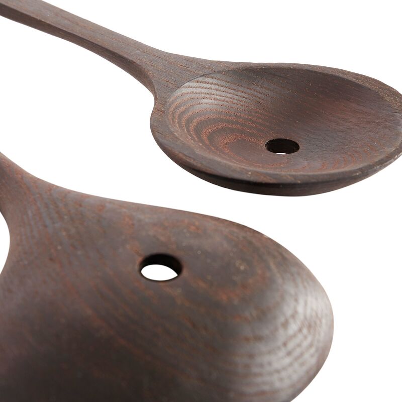 Yami salatbestikk 2 deler, brun