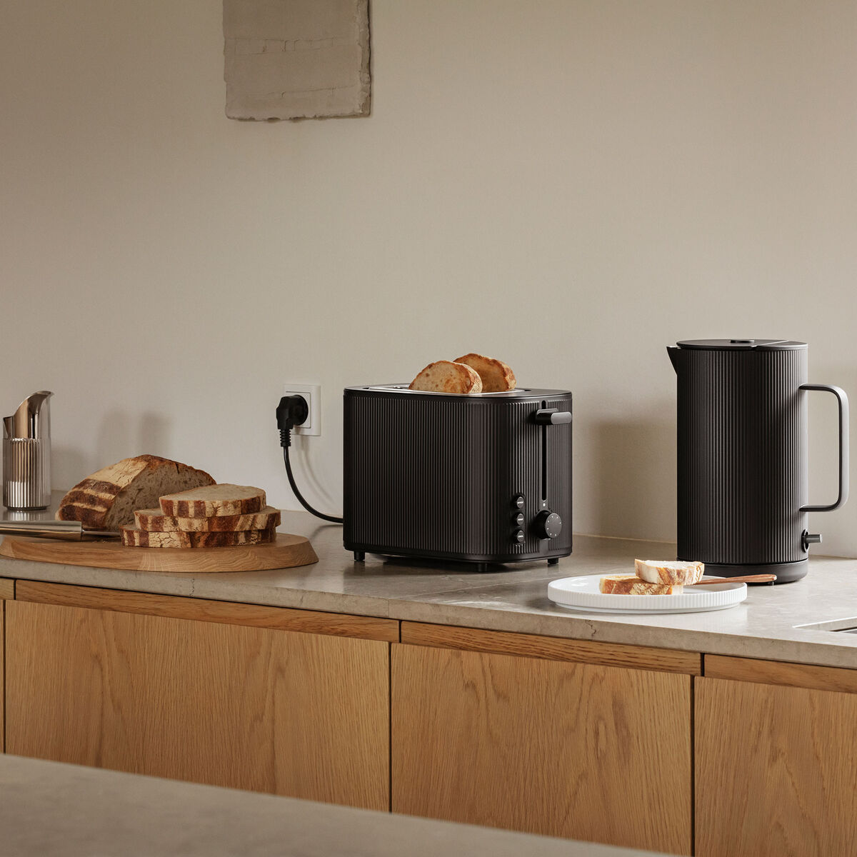 Georg Jensen Bernadotte brødrister, sort