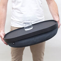 Bosign Curveline Polvisuoja 47x34cm, musta/harmaa