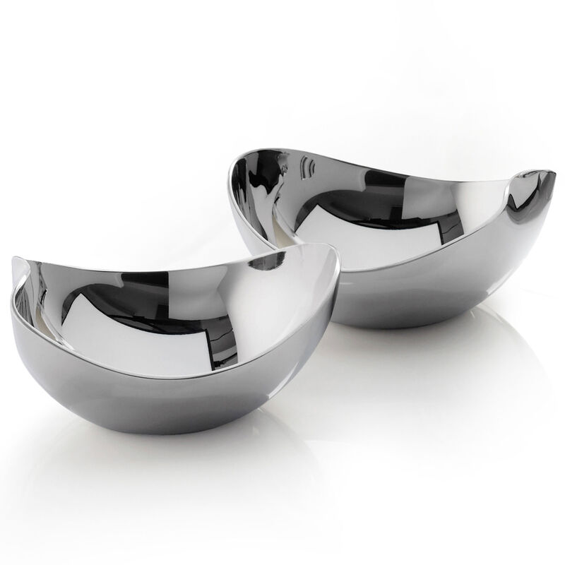 Robert Welch Drift maustekulhot 2 kpl pähkinäpuualustalla