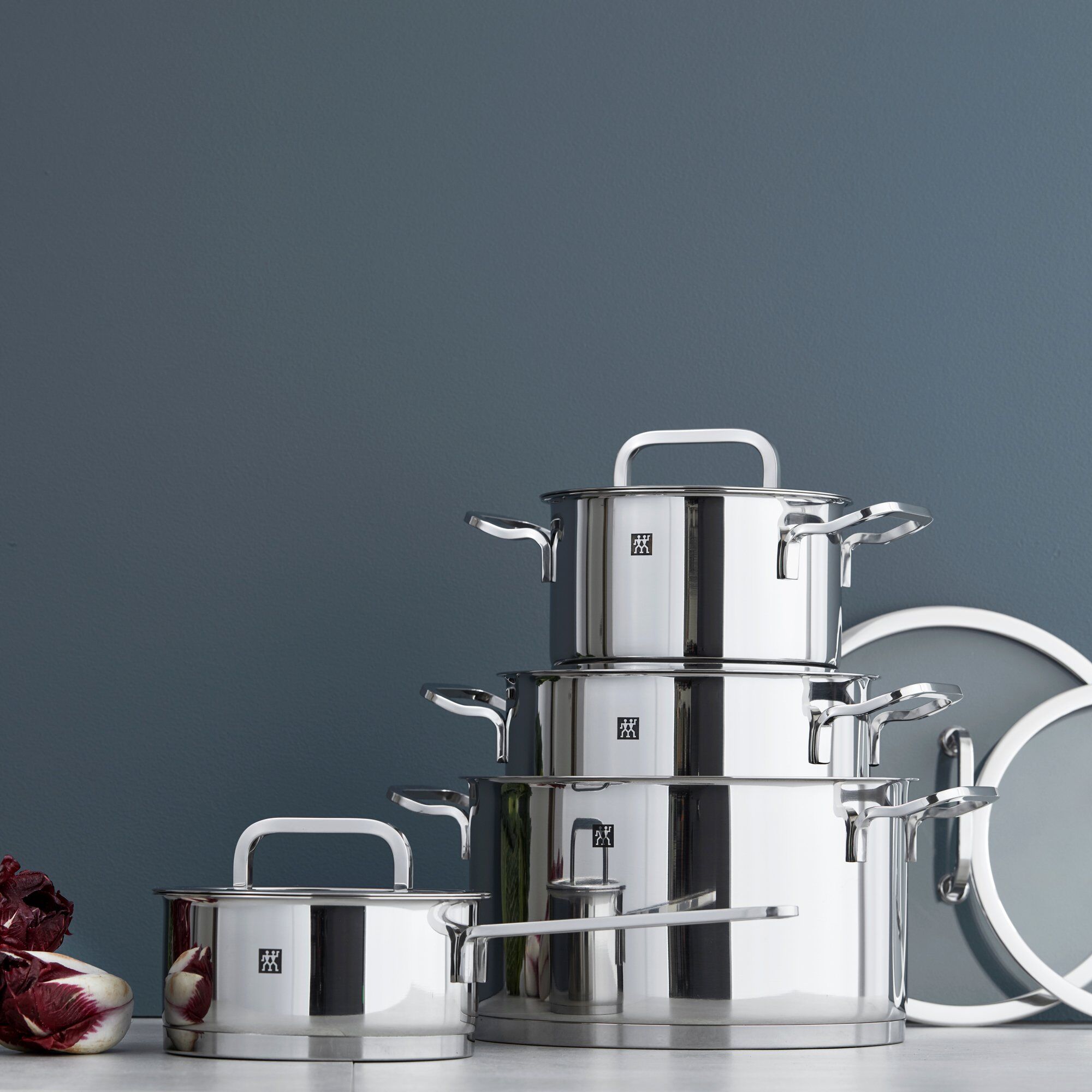 Alternativ bild 1 för Zwilling Moment grytset 4 grytor med glaslock