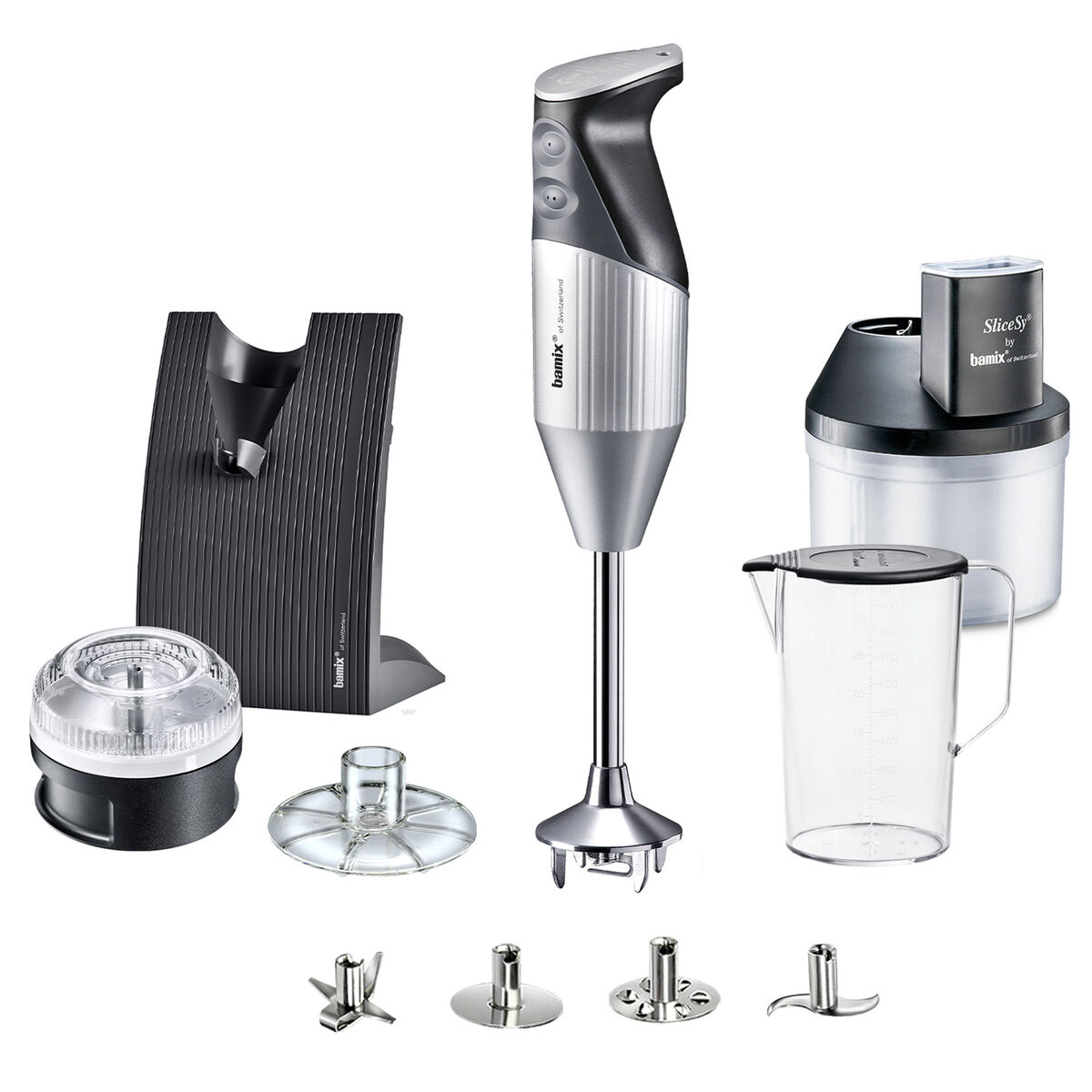 Bamix Swissline Superbox stavblender, sølvgrå