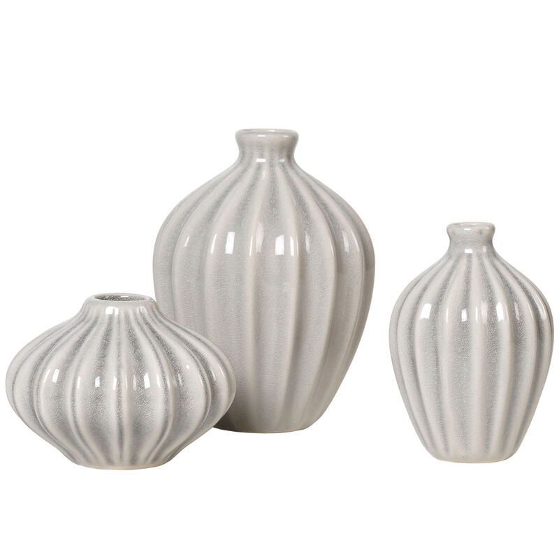 vas 3-pack, grå