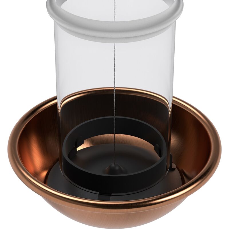 De Luxe fuglefoderautomat, kobber