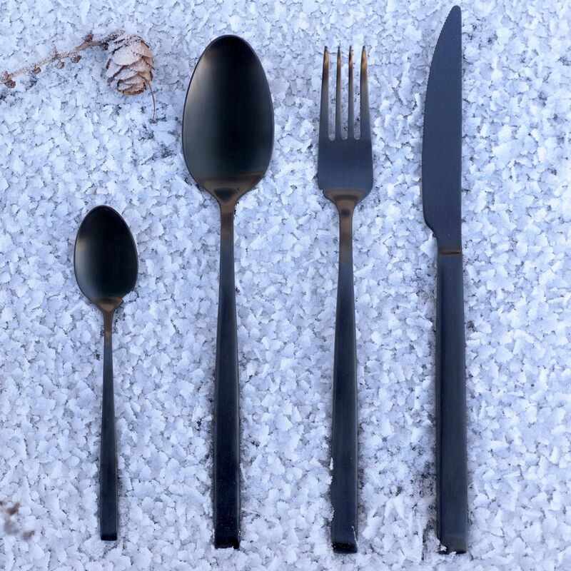 Pure aterimet 24 kpl, musta