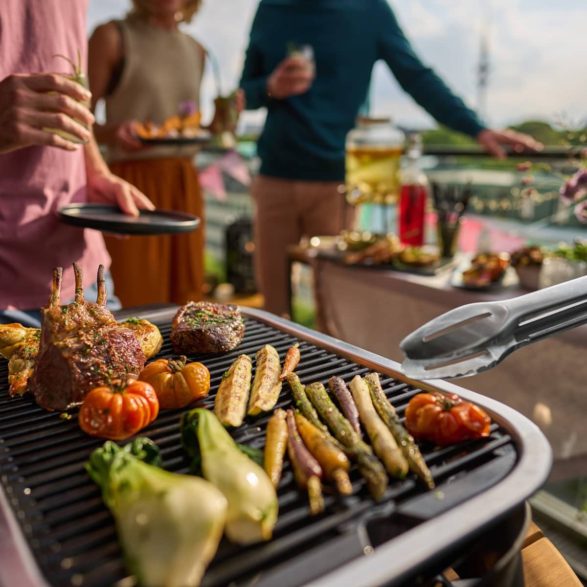 Lumin elgrill med stativ