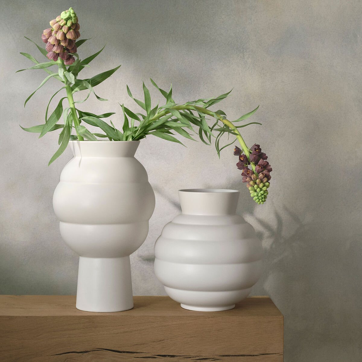 Knabstrup Tortus Archie Vas 37 cm, vit 