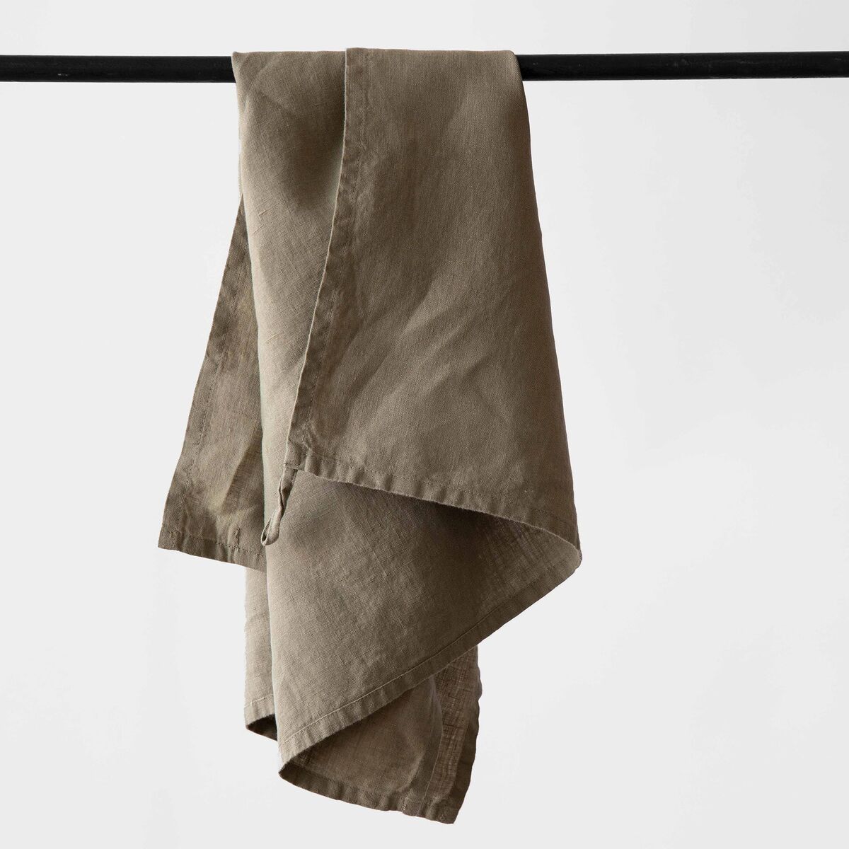 Viskestykke i hør 50x70 cm, olive