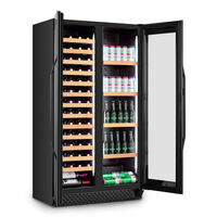 674 WineChef Duo viinikaappi 122 pulloa, musta