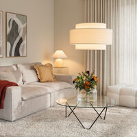 Globen Lighting Noah Bouclé pendellampa 70 cm, vit