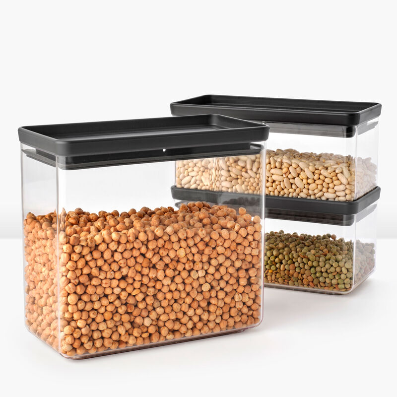 Tasty+ beholdersæt 3 dele, mørkegrå