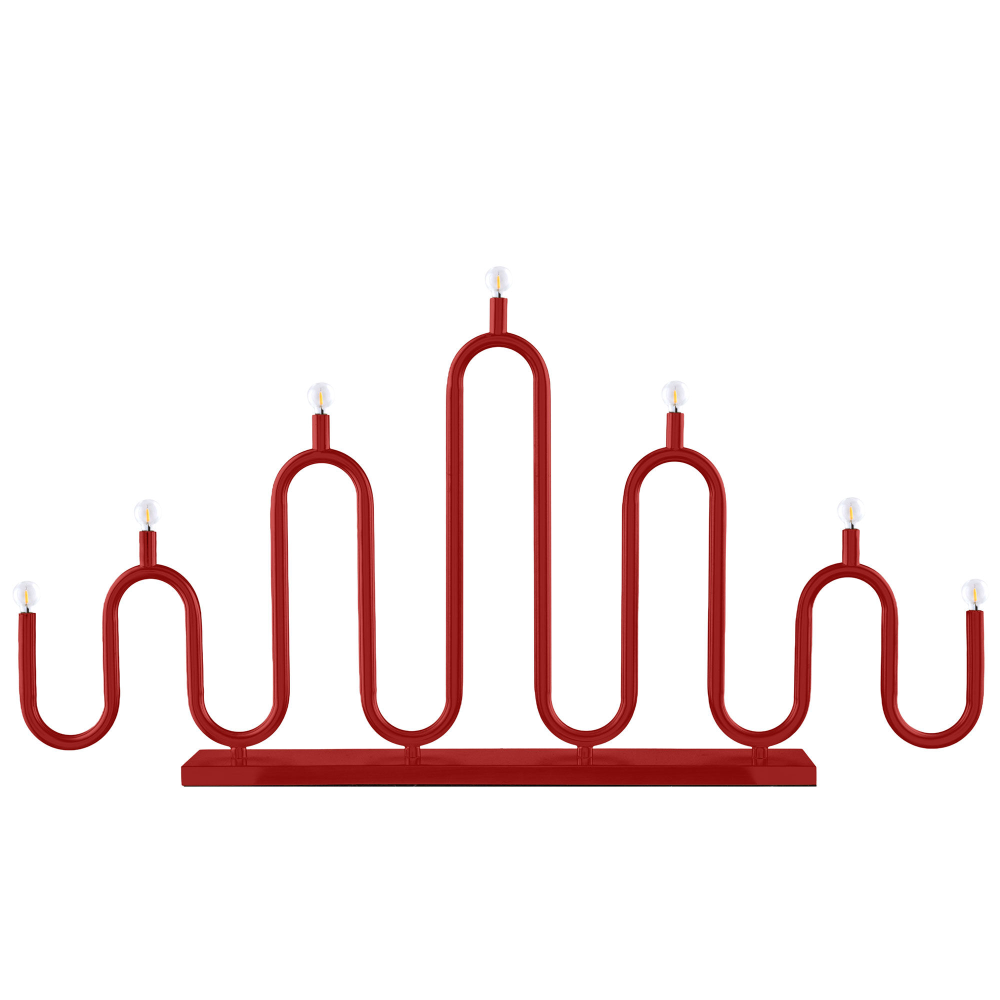 Globen lighting Noel 7 Adventslysestage, rød