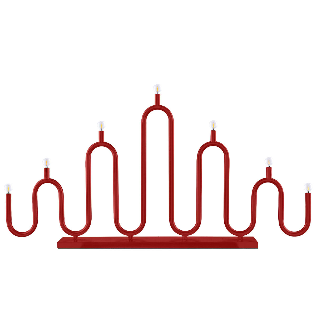 7 Adventsljusstake, röd