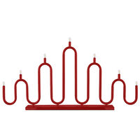 7 Adventsljusstake, röd