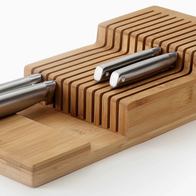 DrawerStore knivopbevaring til skuffe, bambus
