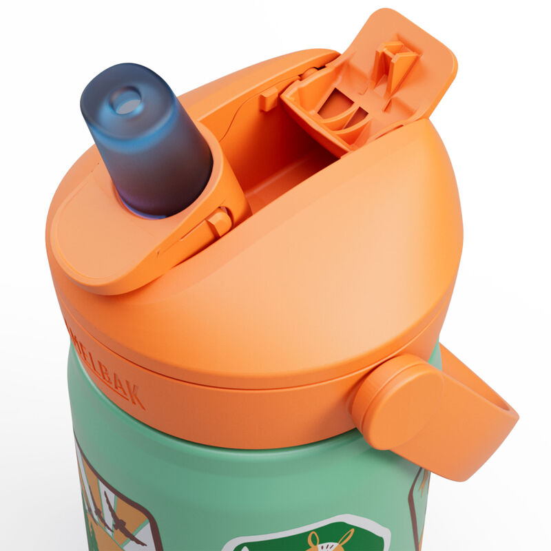 Thrive Flip Straw Kids drikkeflaske 0,35 liter, Camp Badges