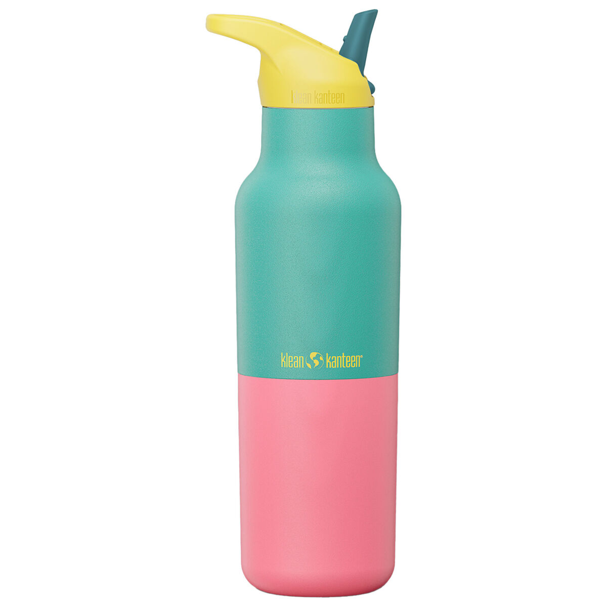 Rise Classic dricksflaska med sportkork 473 ml, Turquoise Kaleidoscope