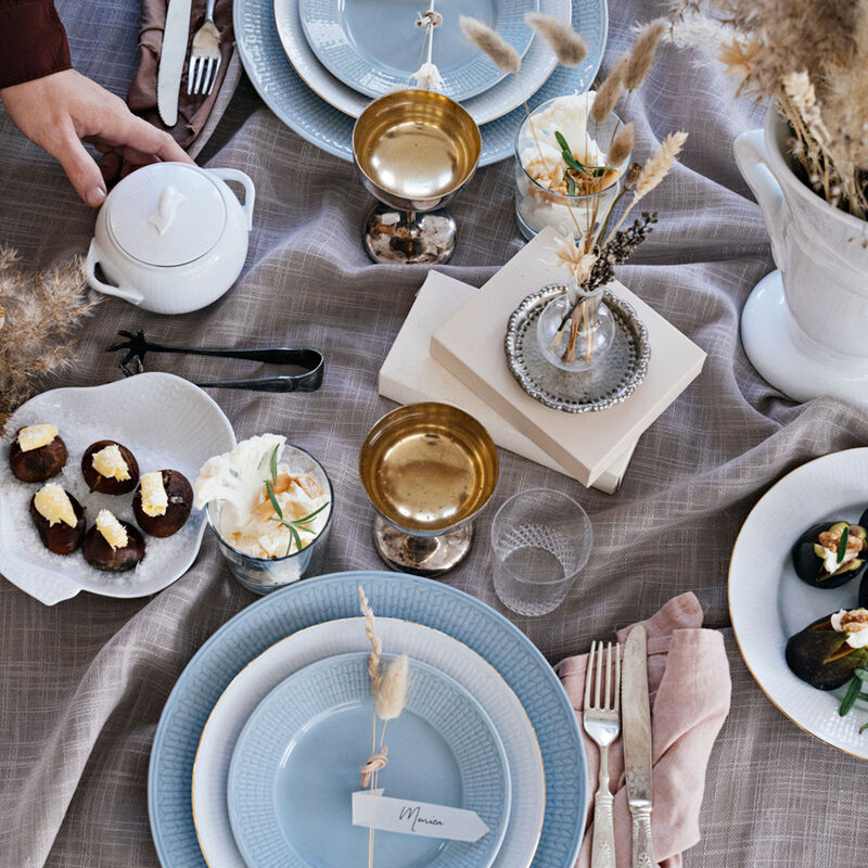 Swedish Grace Blå Tallerken 27 cm., porcelæn