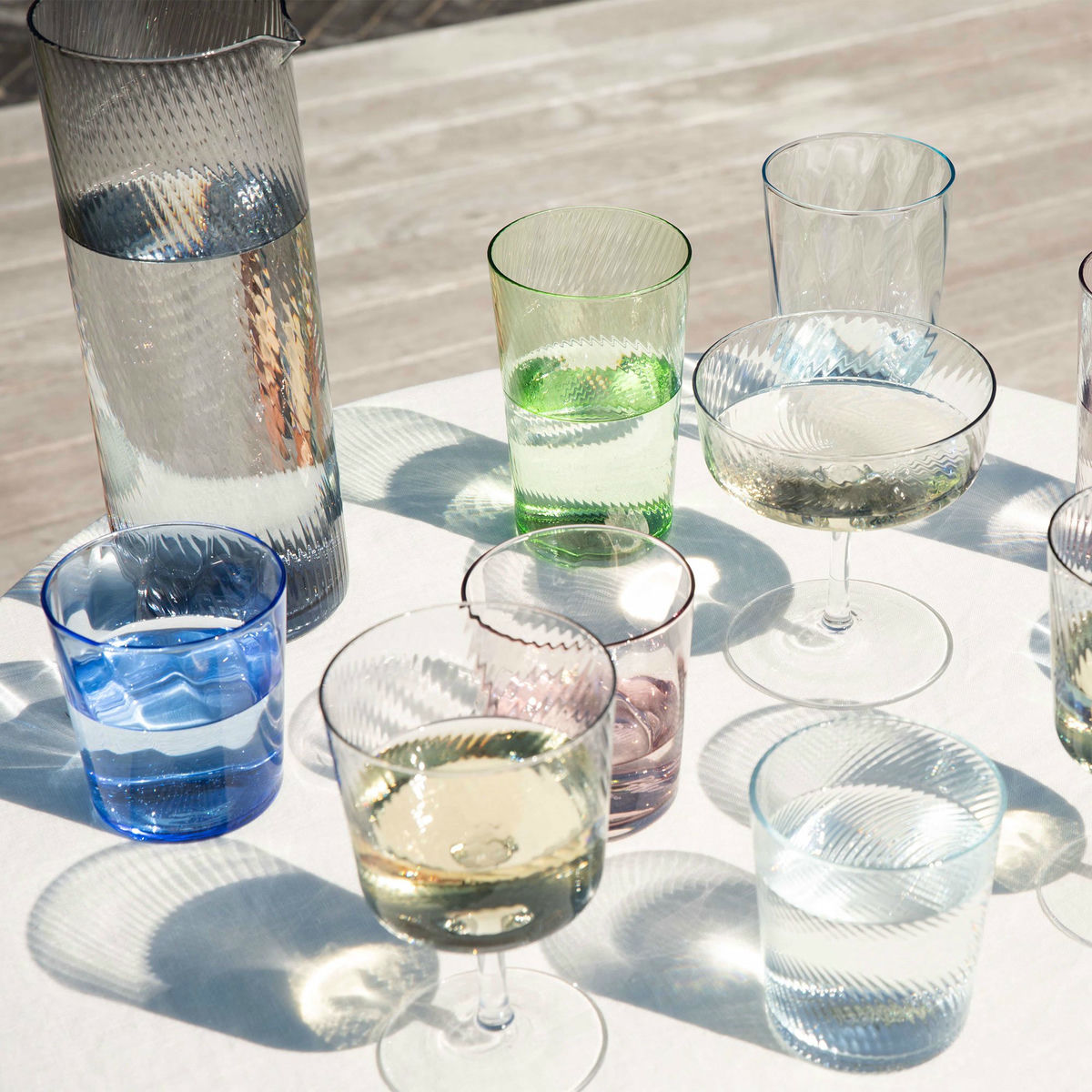 RAW Unique Swirl highball-lasi 45 cl, vihreä
