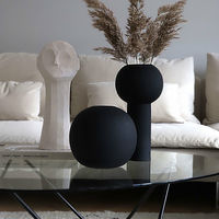 Ball vas, 20 cm, black