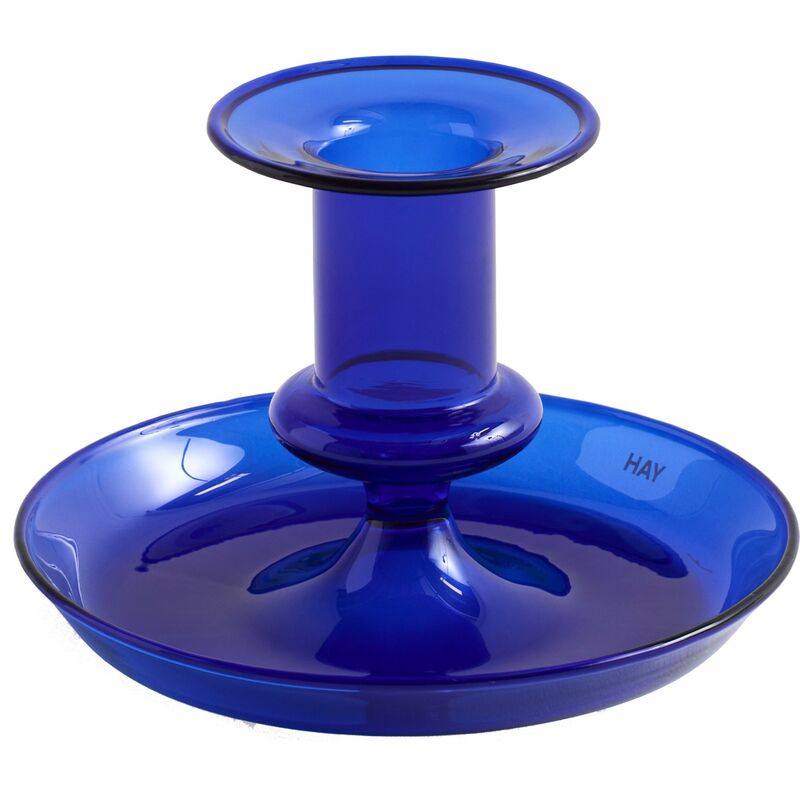 Flare lysestake, mørkeblå