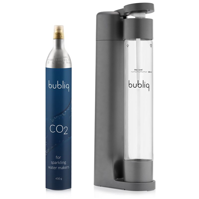 Kolsyremaskin inkl. patron, mattgrå