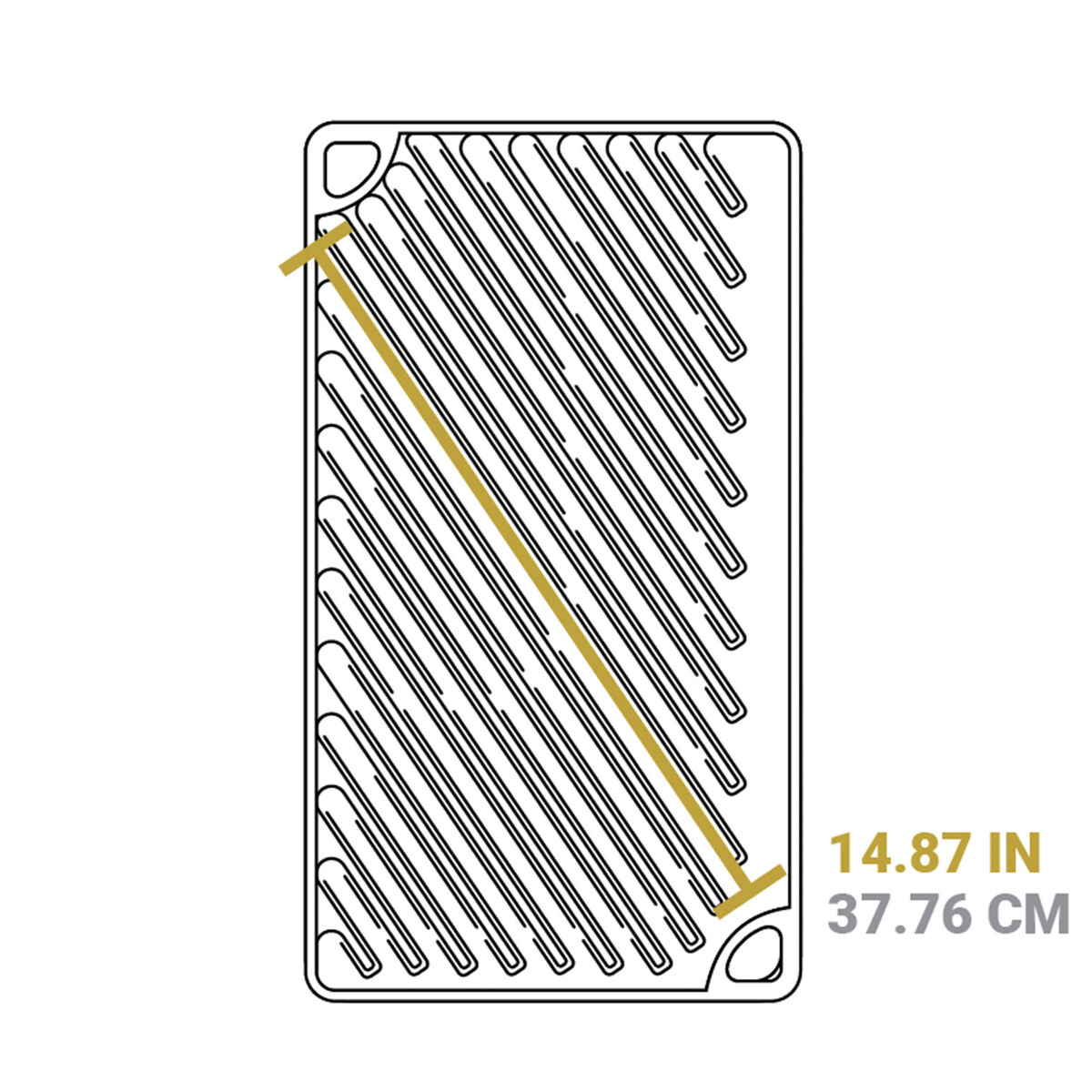 Lodge Vendbar stege- & grillplade