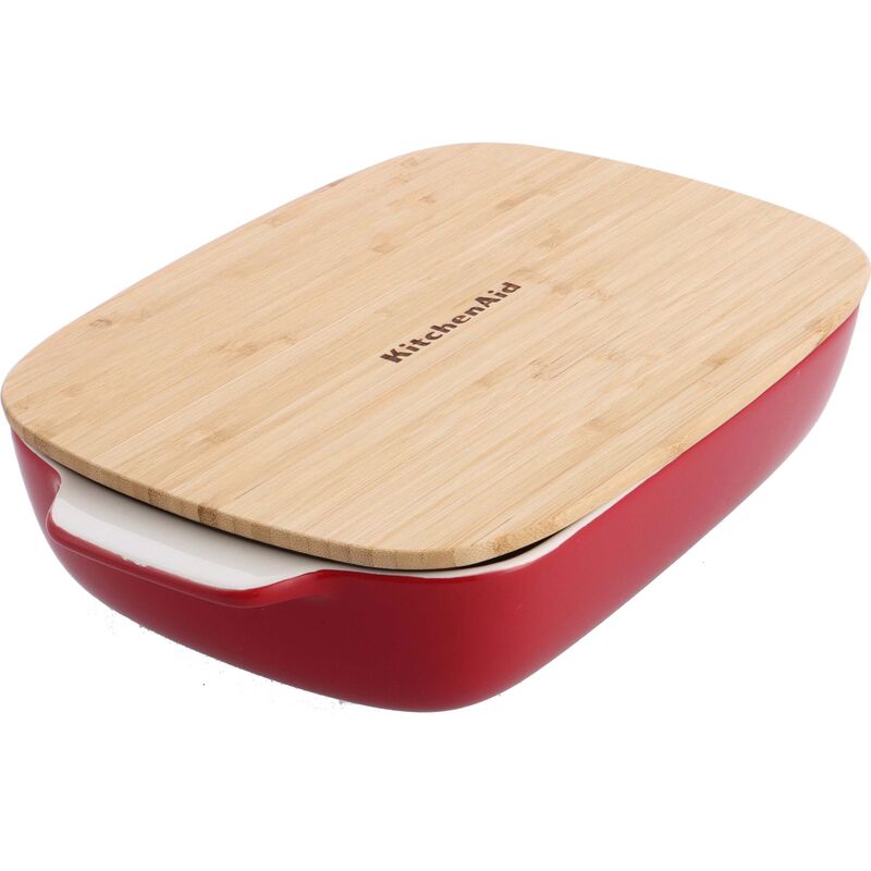 Ugnsform med lock 40x25x8,8 cm, röd