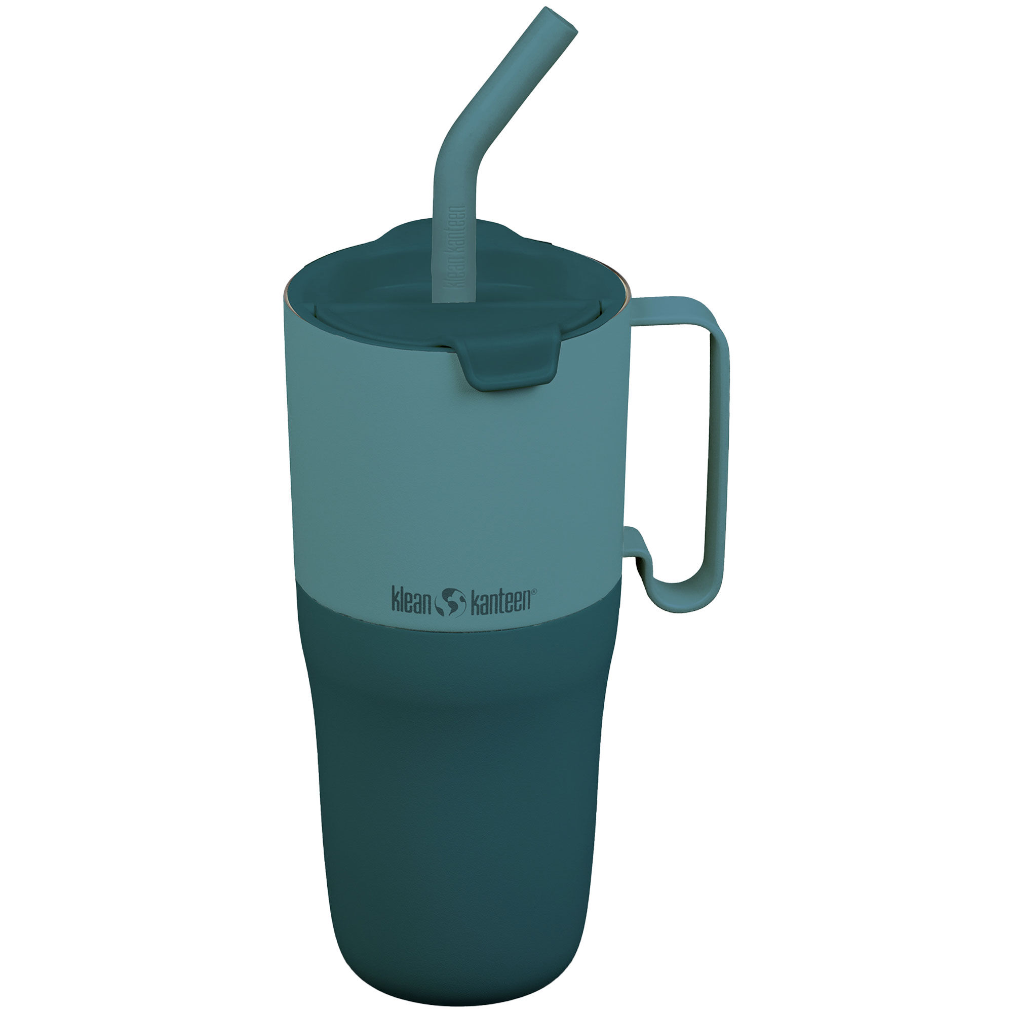 Klean kanteen Rise Tumbler med flip-lokk og sugerør 770 ml, Brittany Blue