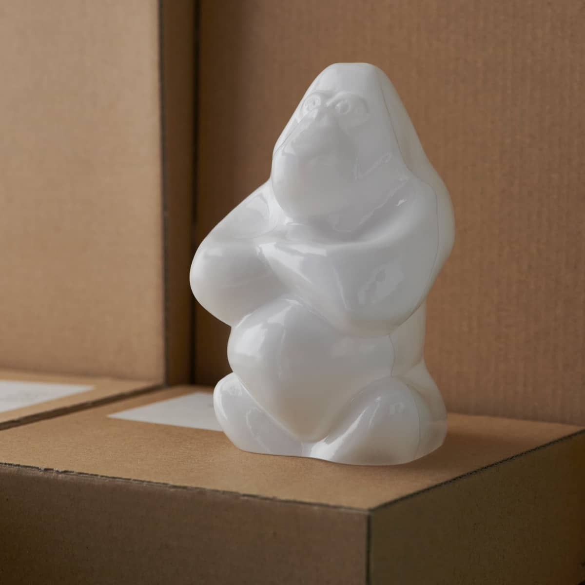 Gabba Gabba Hey glaslykta 12 cm, vit