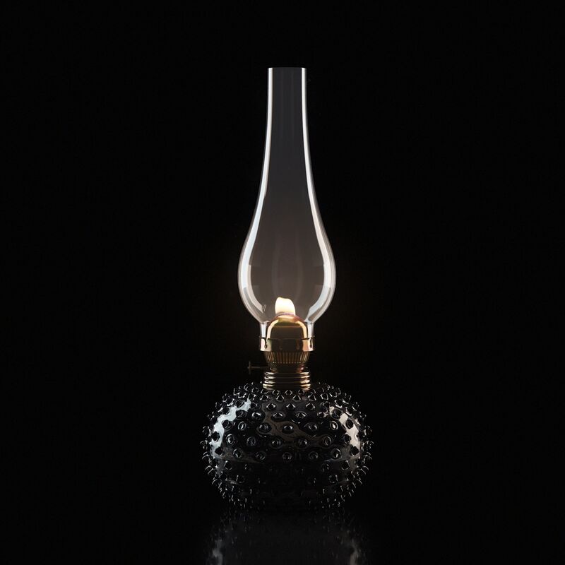 Paris Olielampe, black smoke