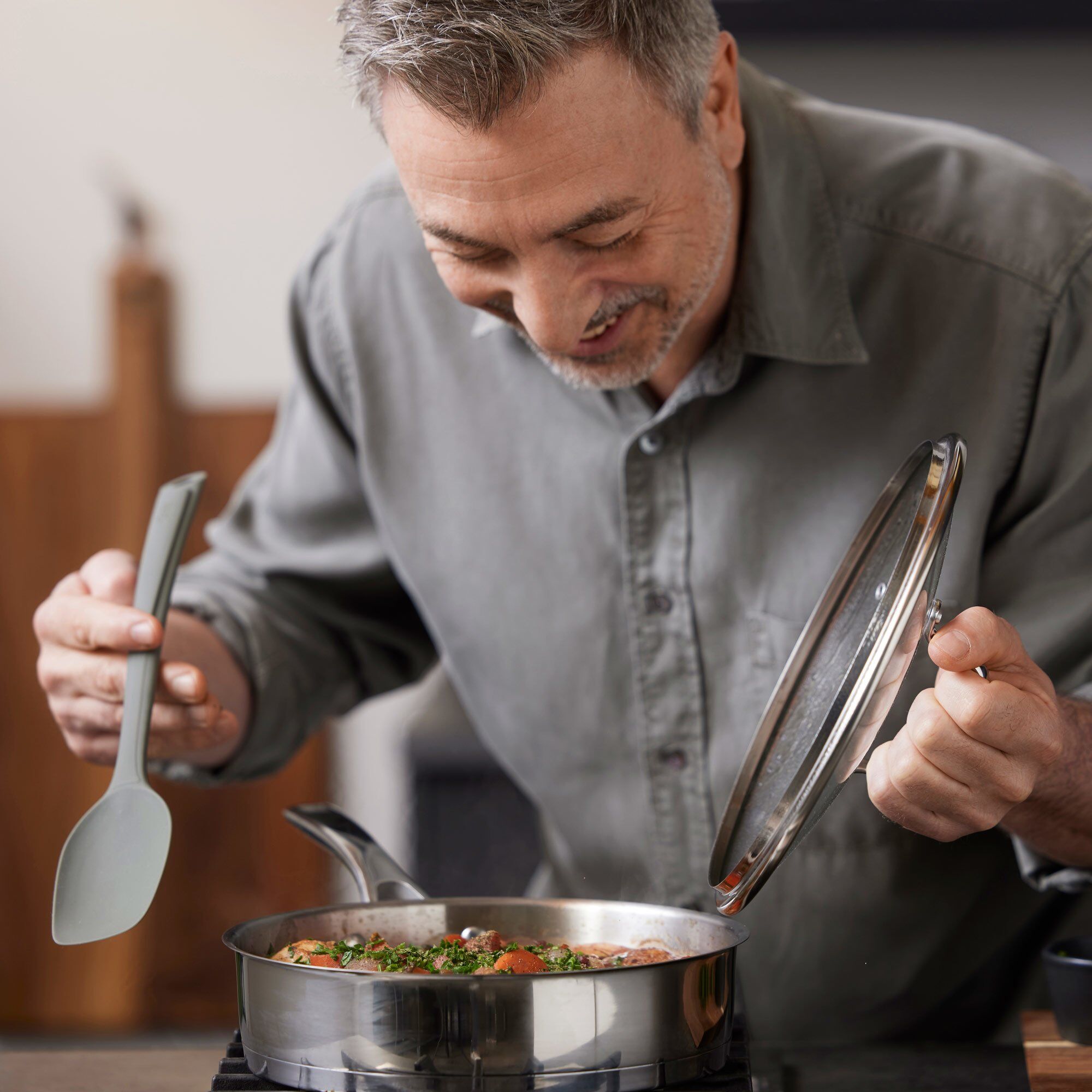 Alternativ bild 1 för Kitchenware by Tareq Taylor Annie grytsked, 33 cm, forest green