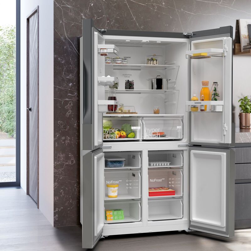 KF96NVPEA iQ300 vapaasti seisova jääkaappipakastin 183x90 cm, harjattu teräs