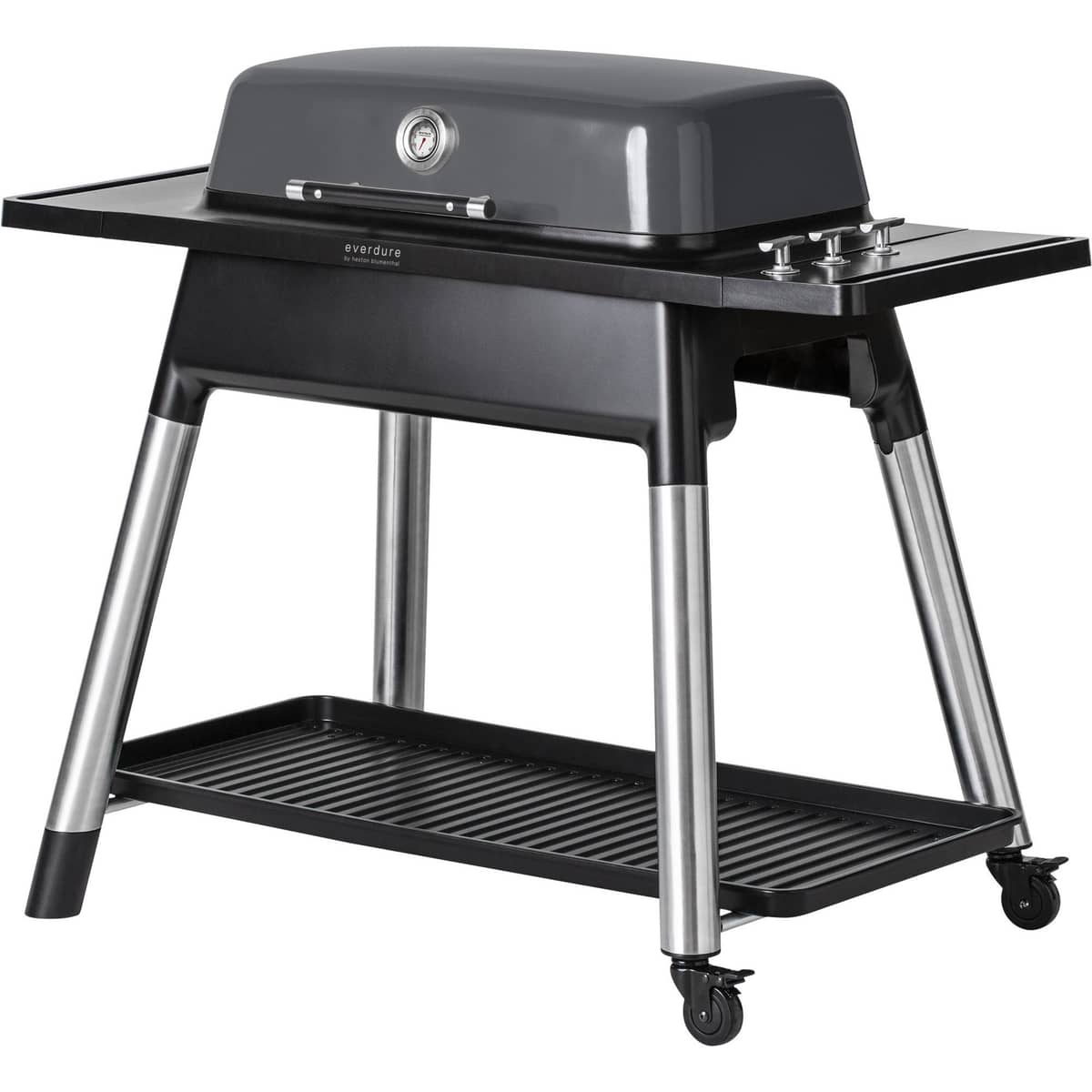 Furnace gasgrill + grillbetræk & grillplade, mat grafitgrå