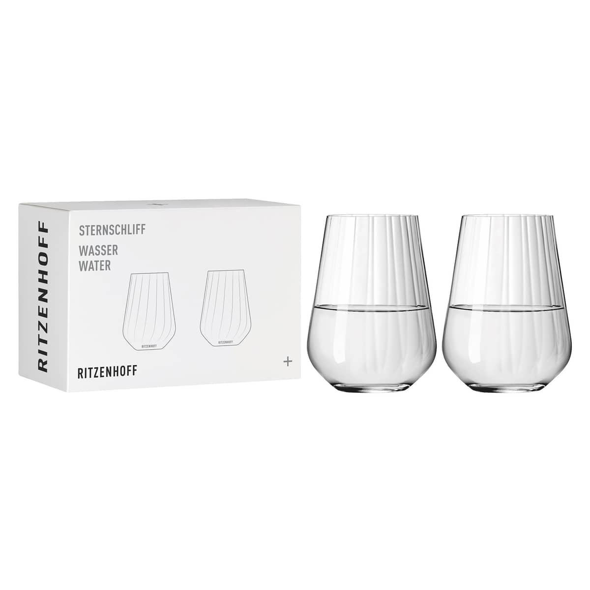 Sternschliff vattenglas, 2-pack