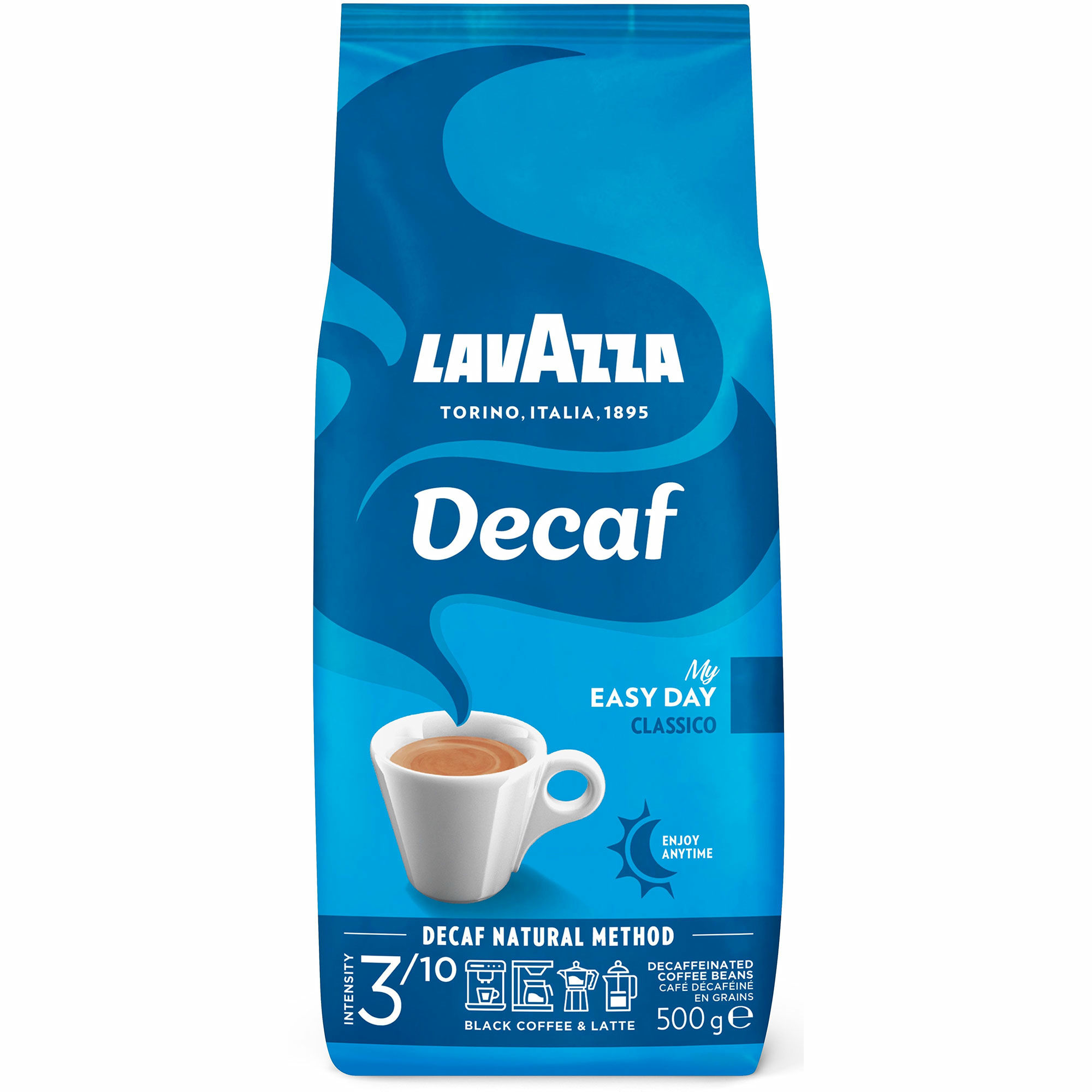 Lavazza Decaf Classico My Easy Day kaffebønner, 500 g
