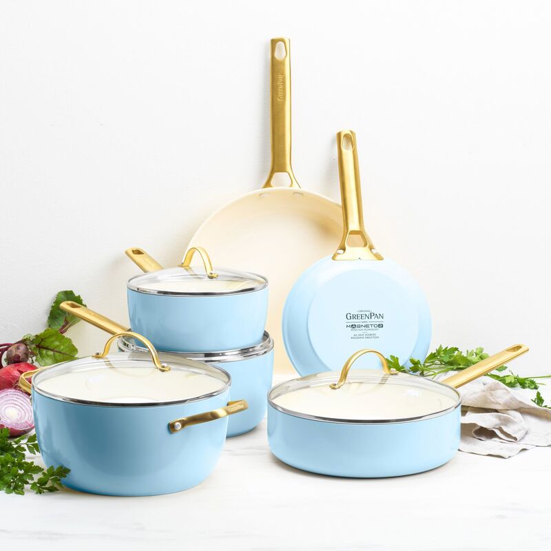 Padova grydesæt 6 dele, lyseblå