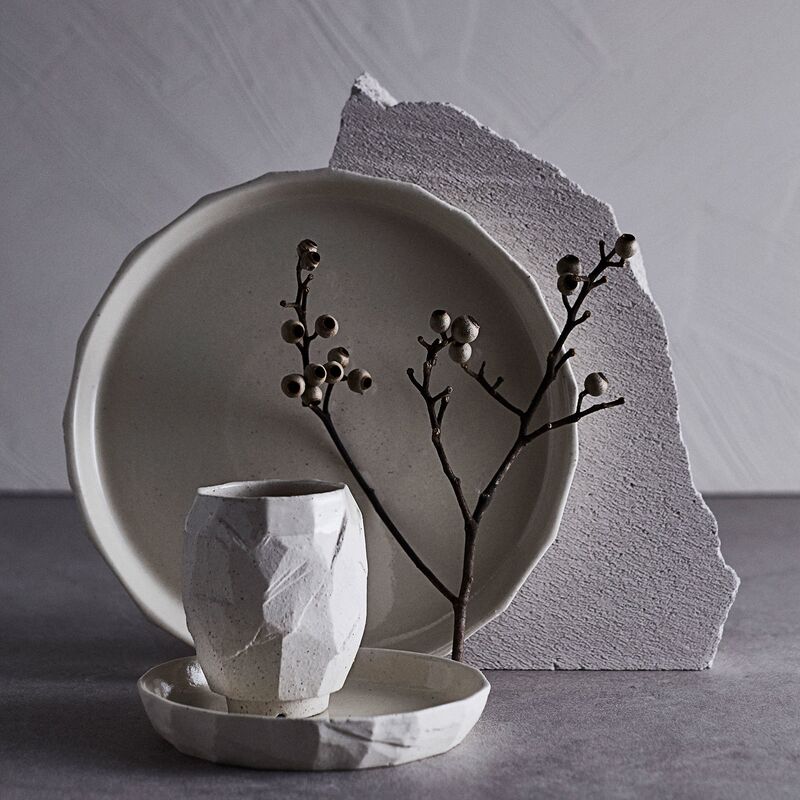 Kuri desserttallrik 16 cm 2-pack, sand