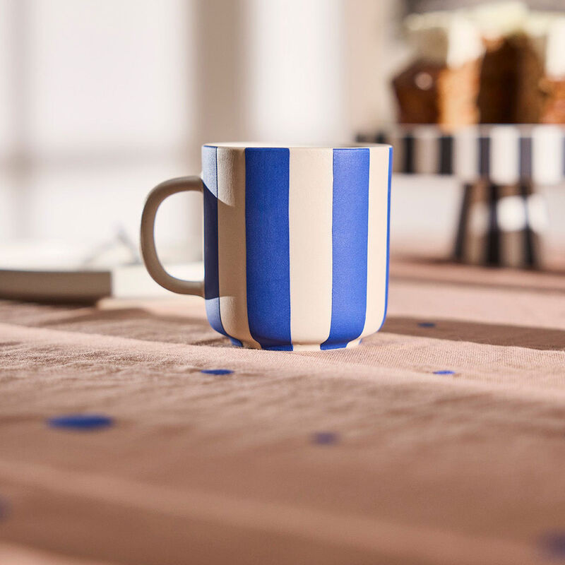 OYOY Toppu mugg, clay/optic blue