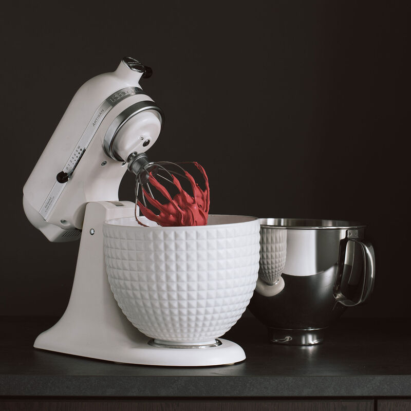 Artisan KSM156CXEPL kjøkkenmaskin 4,7 liter, white on white + rustfri bolle