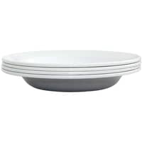 Dyb tallerken 22 cm. 4 stk. Grå