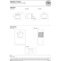 FMOD6117PTN3 Modern innbyggingsovn med pyrolyse 80 liter, carbonio