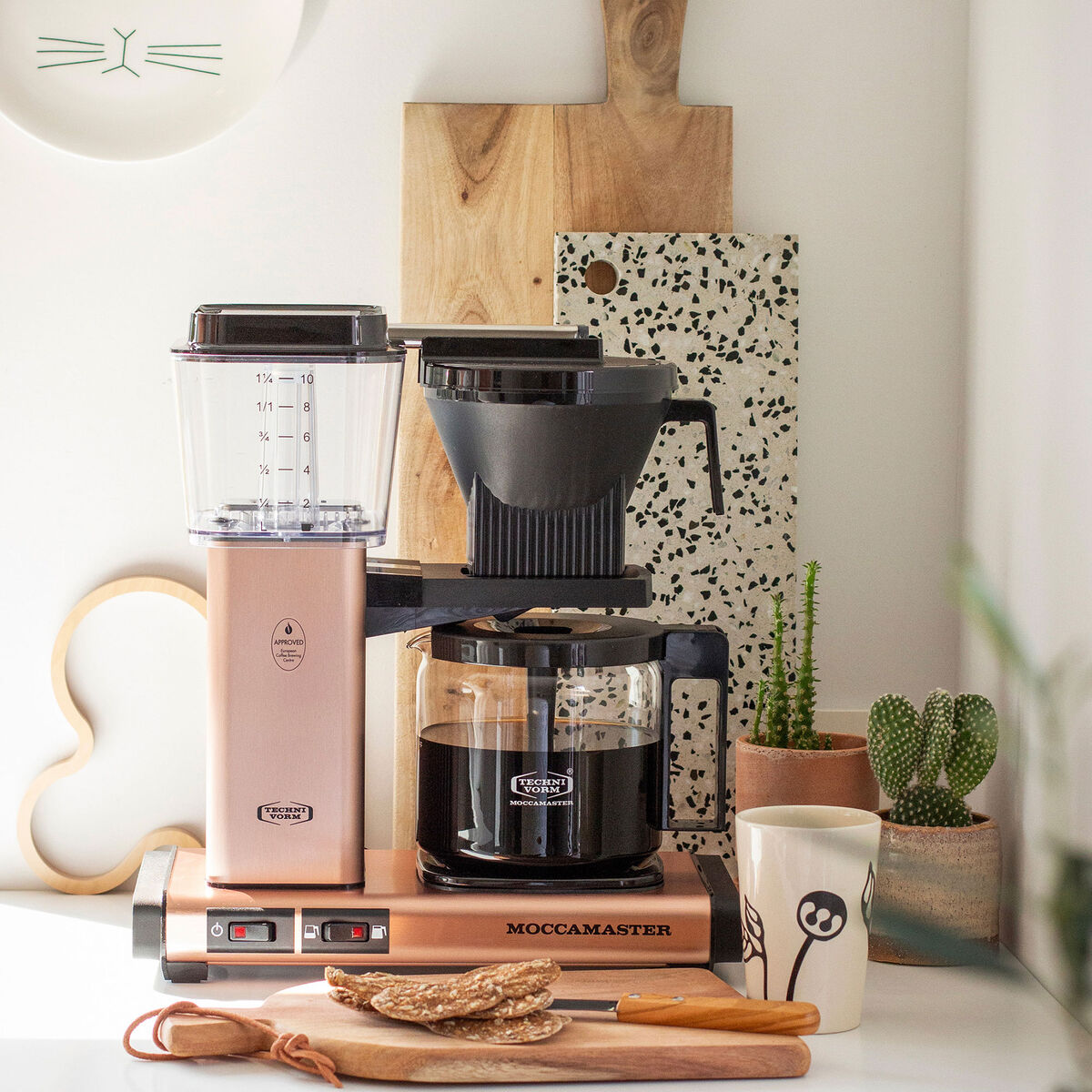 Optio kaffebryggare, roséguld